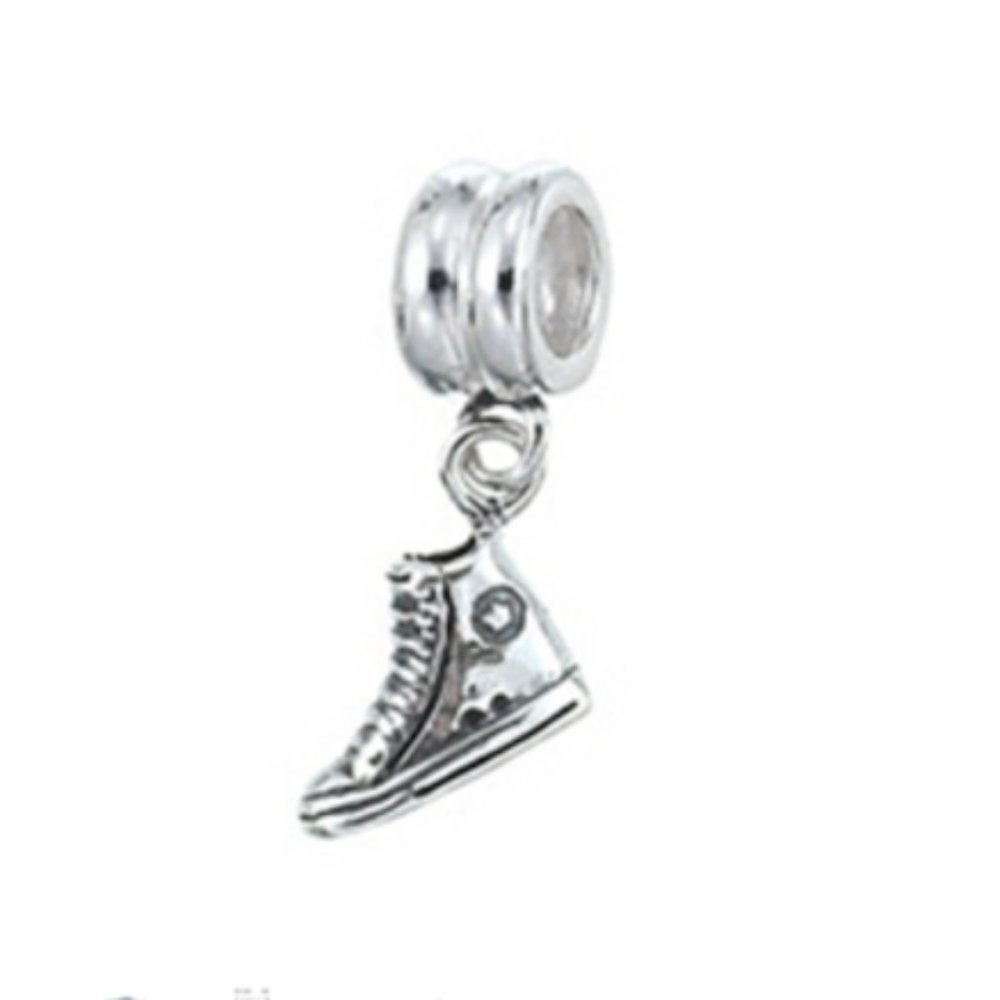 Ret. S925 Zable Sneaker Charm Italy High Top Dangle EUC fits Pandora
